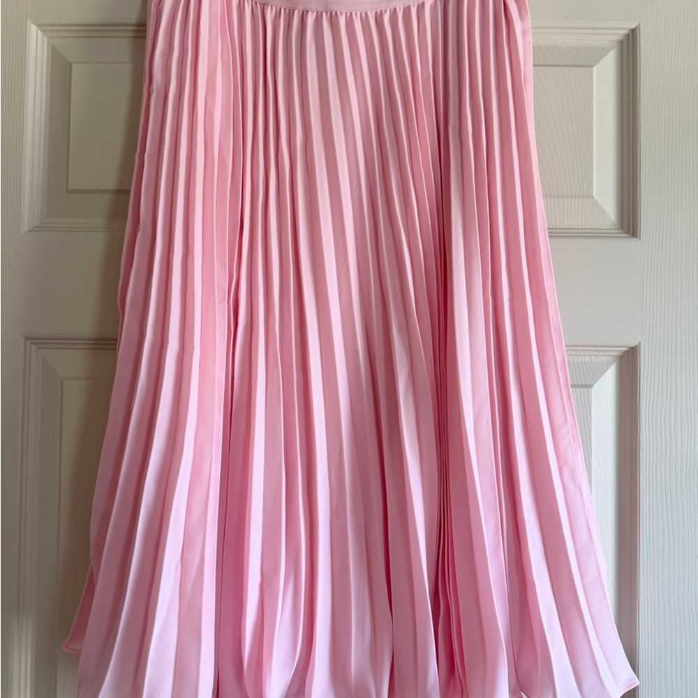 Bubblegum Pink Pleated Skirt Sz M